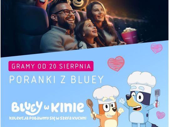 Bluey w Multikinie: Zabaw się w szefa kuchni razem z uroczą suczką i jej rodziną!