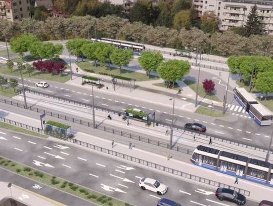 Bydgoszcz buduje tramwaj na Szwederowo. Powstanie drugie tymczasowe rondo
