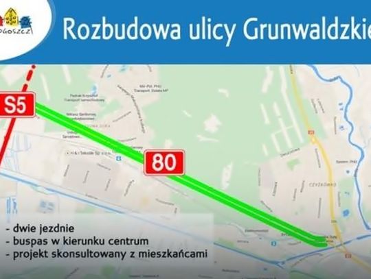 Bydgoszcz pozyskała 113 mln zł unijnego dofinansowania na rozbudowę ul. Grunwaldzkiej
