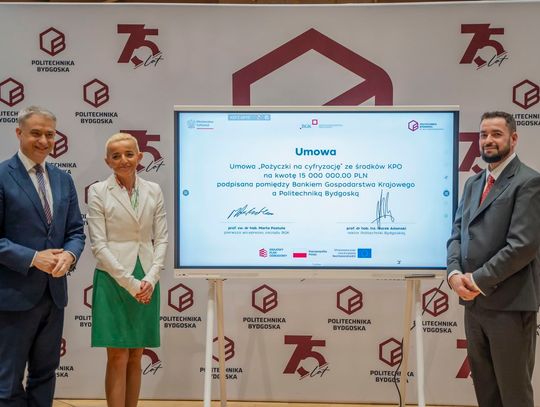 Cyfryzacja uczelni w praktyce: 15 mln zł pożyczki z KPO dla Politechniki Bydgoskiej