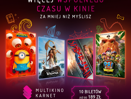 Filmowe historie najlepiej przeżywać razem. Karnet Rodzina od teraz we wszystkich kinach Multikino