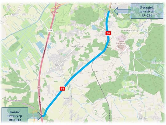 GDDKiA Bydgoszcz: Wyłoniono oferty na budowę ciągu pieszo-rowerowego na DK55 Grudziądz - Klęczkowo