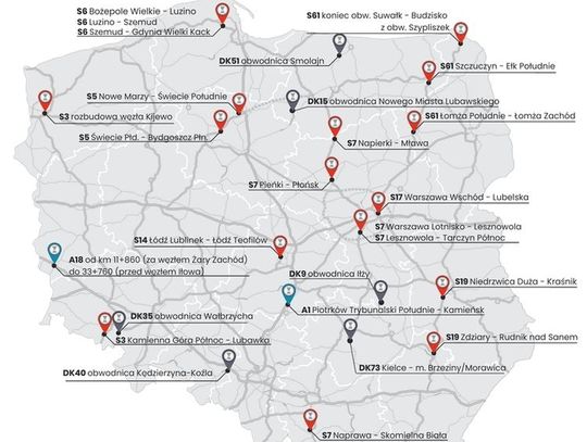GDDKiA: Ponad 345 km - tyle dróg planujemy oddać do ruchu w 2022 roku