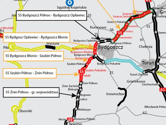 Jest nadzieja na kontynuację prac budowlanych na S5 Nowe Marzy – Bydgoszcz Północ