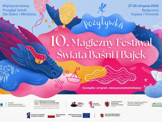 Jubileuszowa edycja Pozytywki z gotowym programem. Bydgoszcz już po raz dziesiąty zaprosi rodziny do świata baśni, teatru i wyobraźni