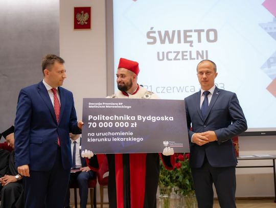 Minister przekazał 70 mln złotych na Wydział Medyczny Politechniki Bydgoskiej