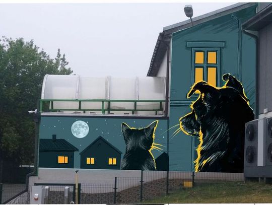Nowy mural dla schroniska w Bydgoszczy. Sztuka zwróci uwagę na los bezdomnych zwierząt