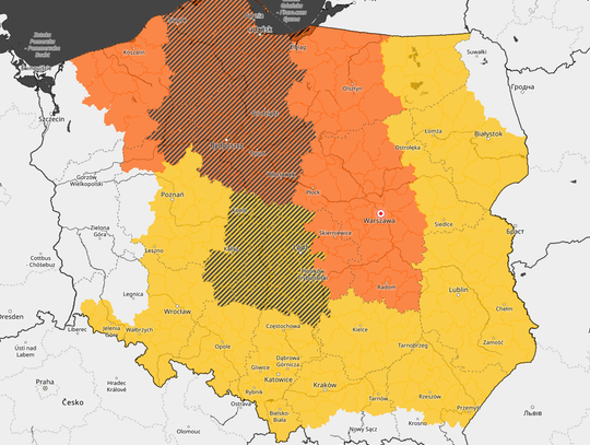 Ostrzeżenia meteorologiczne (stopień 2): [Bydgoszcz i kujawsko-pomorskie]