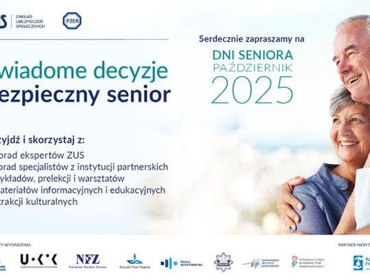 Październik miesiącem seniorów. Bydgoski ZUS zaprasza na spotkania z policją