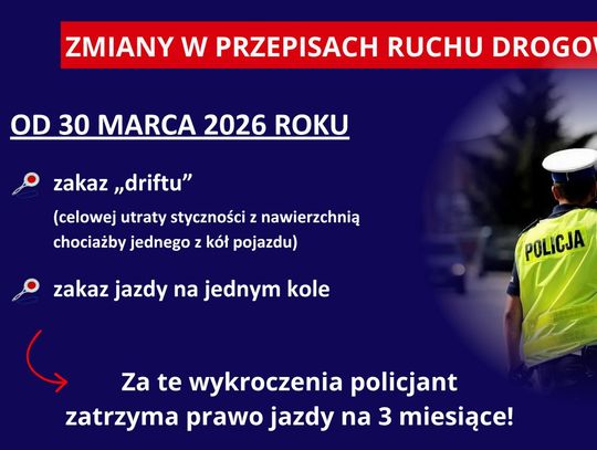 Policja Bydgoszcz: Kolejne zmiany w przepisach ruchu drogowego!