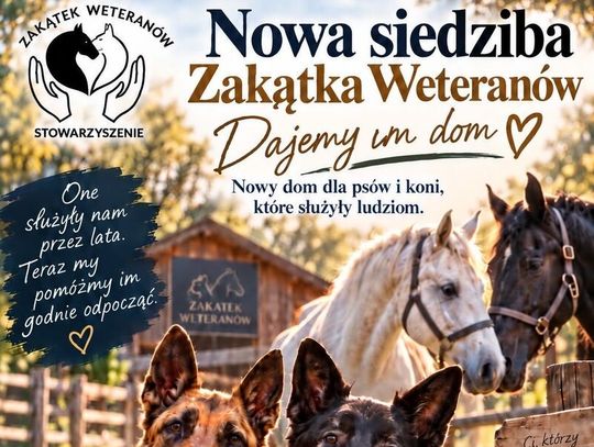 Policja Bydgoszcz: Zakątek Weteranów – jedyne w Europie schronienie dla zwierząt ze służb mundurowych potrzebuje wsparcia