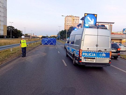 Policjanci wyjaśniają okoliczności śmiertelnego wypadku z udziałem motocyklisty na ulicy Solskiego w Bydgoszczy