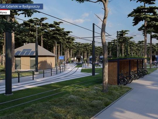 Rozbudowa pętli tramwajowej w Lesie Gdańskim — perony dla Myślęcinka i zielone torowiska