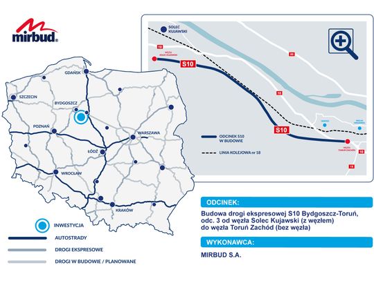 Rusza budowa drogi ekspresowej S10 Bydgoszcz – Toruń, odc. 3