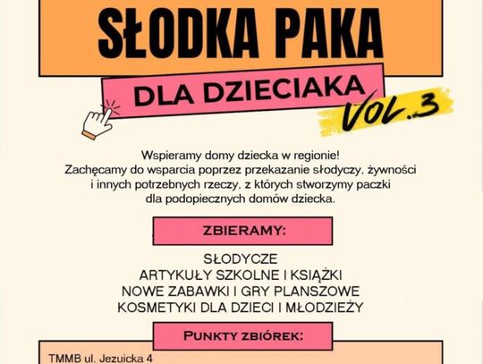 Rusza trzecia edycja akcji 'Słodka paka dla dzieciaka' w Bydgoszczy