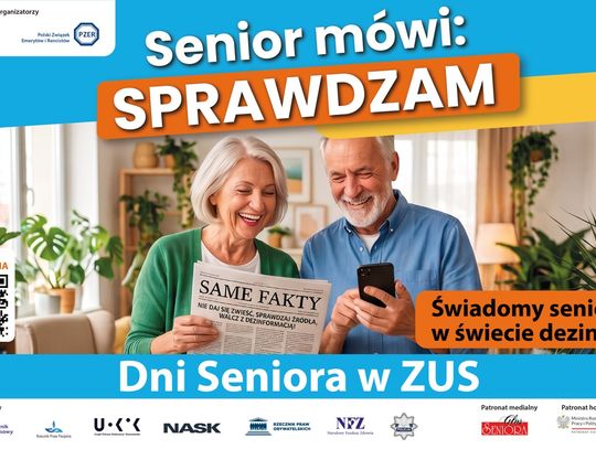 Senior mówi: SPRAWDZAM! Dni Seniora w ZUS w kujawsko-pomorskim