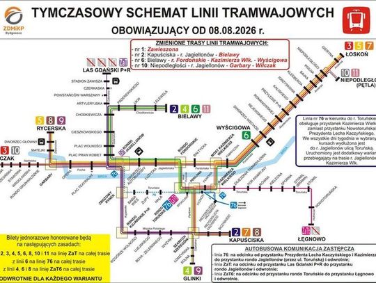 Tramwaje wracają na Most Pomorski. Kończy się ważny etap remontu torowisk
