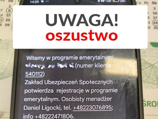 Uwaga na kolejne oszustwo "na ZUS". Seniorzy na celowniku przestępców
