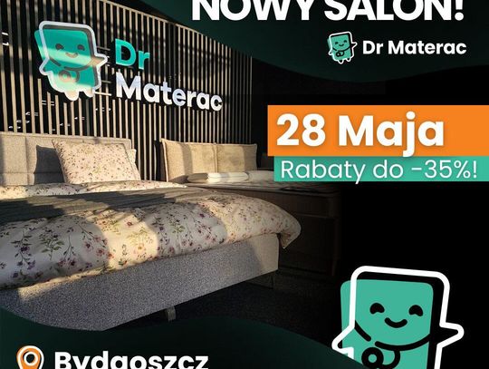 Wielkie otwarcie Dr Materac w Bydgoszczy! Odkryj sekret idealnego snu w nowym Comfy Park i odbierz rabaty do -35%