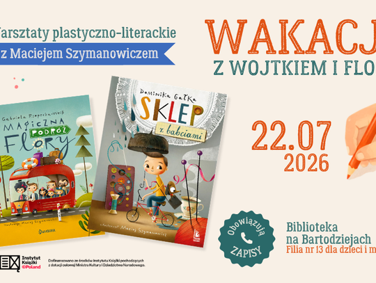 WiMBP w Bydgoszczy - warsztaty plastyczno-literackie z ilustratorem Maciejem Szymanowiczem
