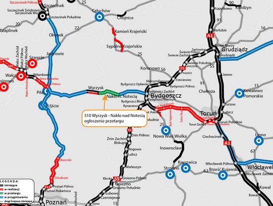 Wyrzysk - Nakło nad Notecią. Ciąg dalszy drogi ekspresowej S10