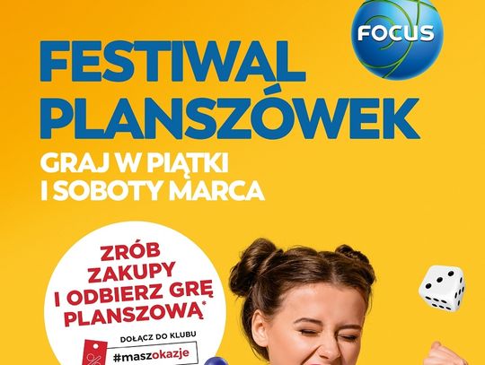 Zabierz rodzinę i znajomych na Festiwal Gier Planszowych w Focusie!