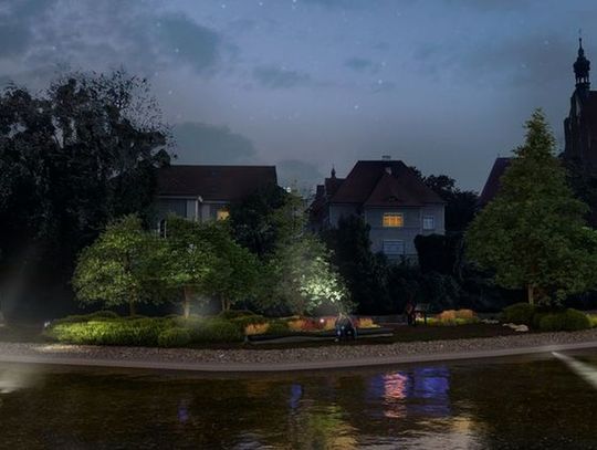 Zima hamuje prace przy bulwarach nad Brdą. Wyspa Św. Barbary czeka na odwilż