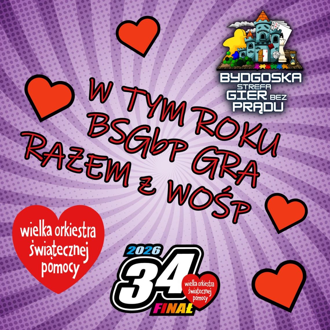 51. Bydgoska Strefa Gier Bez Prądu dla WOŚP