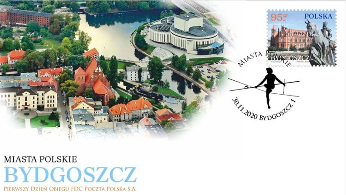 Bydgoszcz na znaczku Poczty Polskiej 