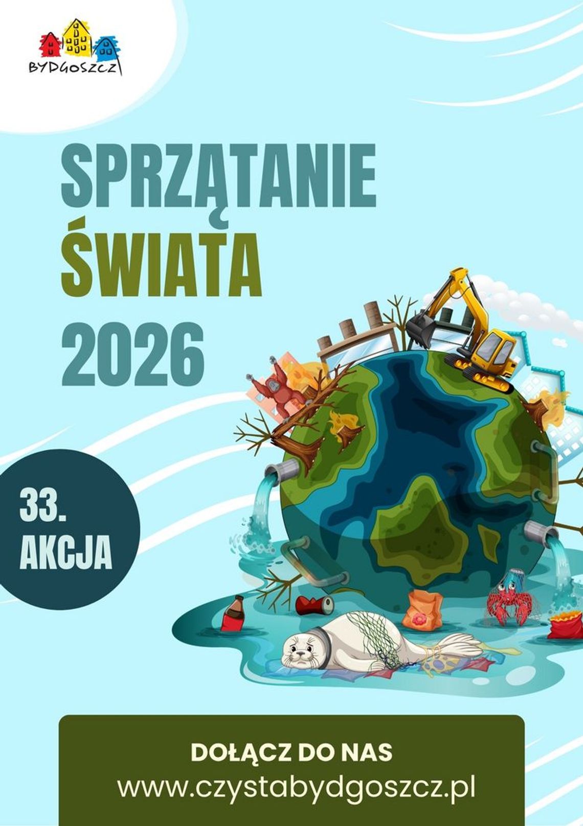 Bydgoszcz zaprasza placówki do akcji "Sprzątanie Świata 2026" z nagrodami Bydgoszcz zaprasza placówki do akcji "Sprzątanie Świata 2026" z nagrodami