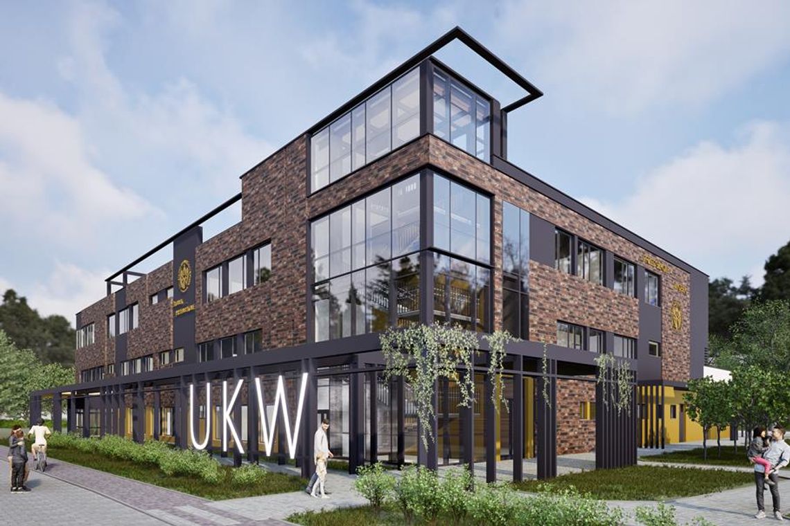 Ceglana elewacja przy UKW: Przedszkole i żłobek z częścią dydaktyczną Ceglana elewacja przy UKW: Przedszkole i żłobek z częścią dydaktyczną