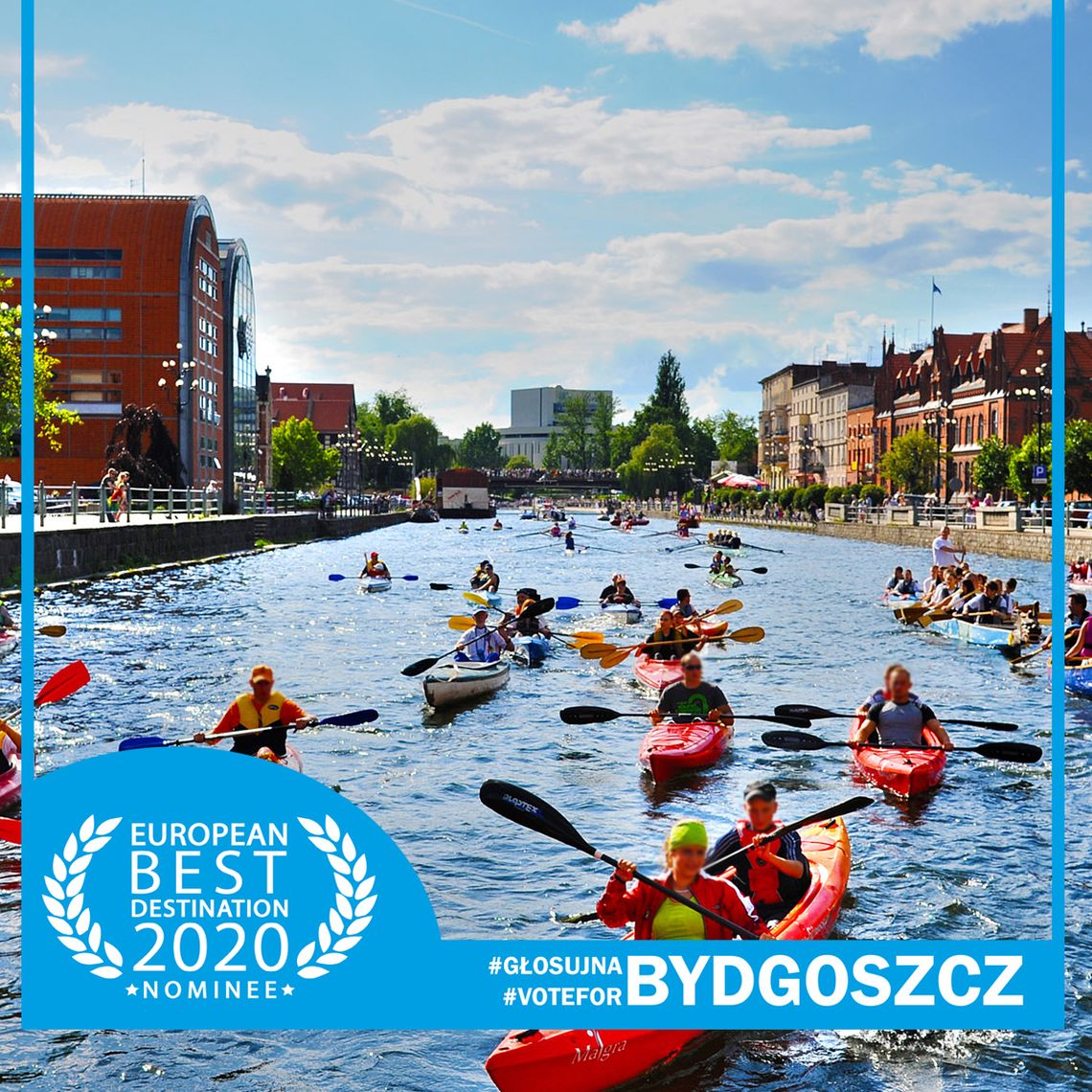 Czy Bydgoszcz zostanie Najlepszym Europejskim Celem Podróży 2020? Trwa głosowanie