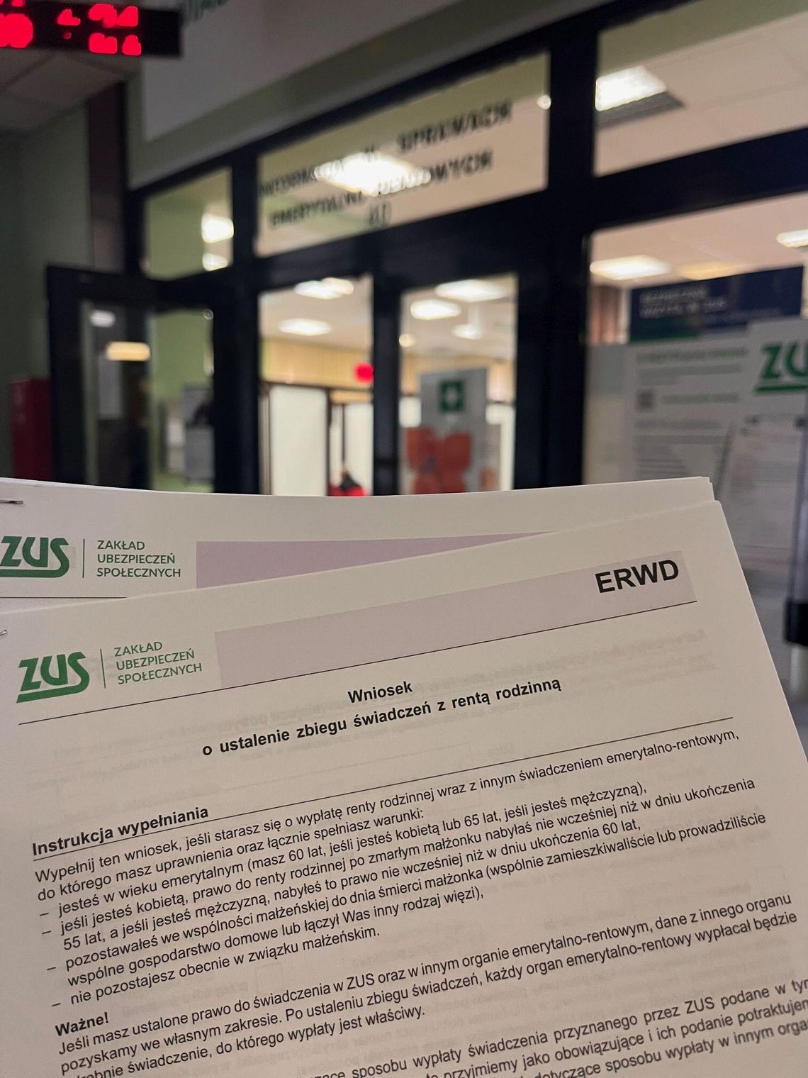 Duże zainteresowanie rentą wdowią w województwie kujawsko-pomorskim