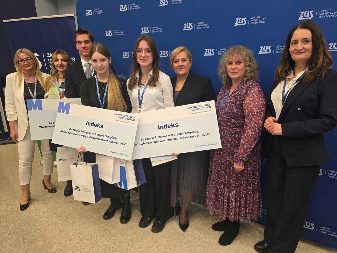 Dwie szkoły z kujawsko-pomorskiego powalczą w finale Olimpiady ZUS