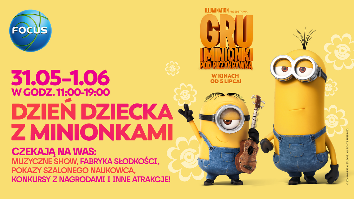 Dzień Dziecka z Minionkami w bydgoskim centrum handlowym