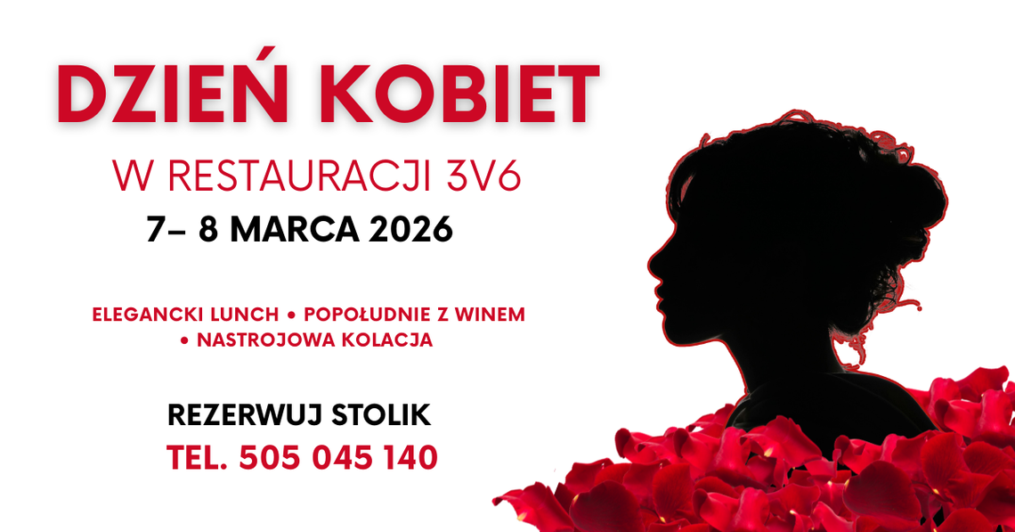 Dzień Kobiet w Restauracji 3V6 Dzień Kobiet w Restauracji 3V6