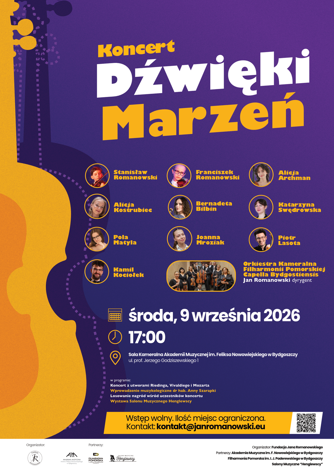 "Dźwięki marzeń" po raz trzeci w Bydgoszczy. Młodzi muzycy zagrają z Capellą Bydgostiensis