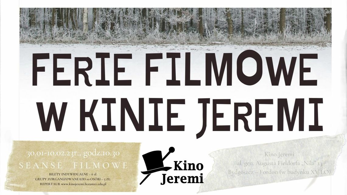 Ferie zimowe w kinie Jeremi