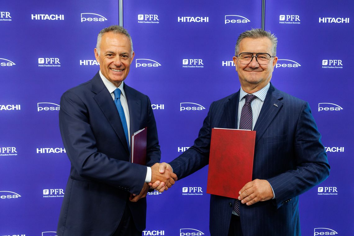 Hitachi i PESA nawiązują strategiczną współpracę dla rozwoju polskiego rynku kolejowego Hitachi i PESA nawiązują strategiczną współpracę dla rozwoju polskiego rynku kolejowego