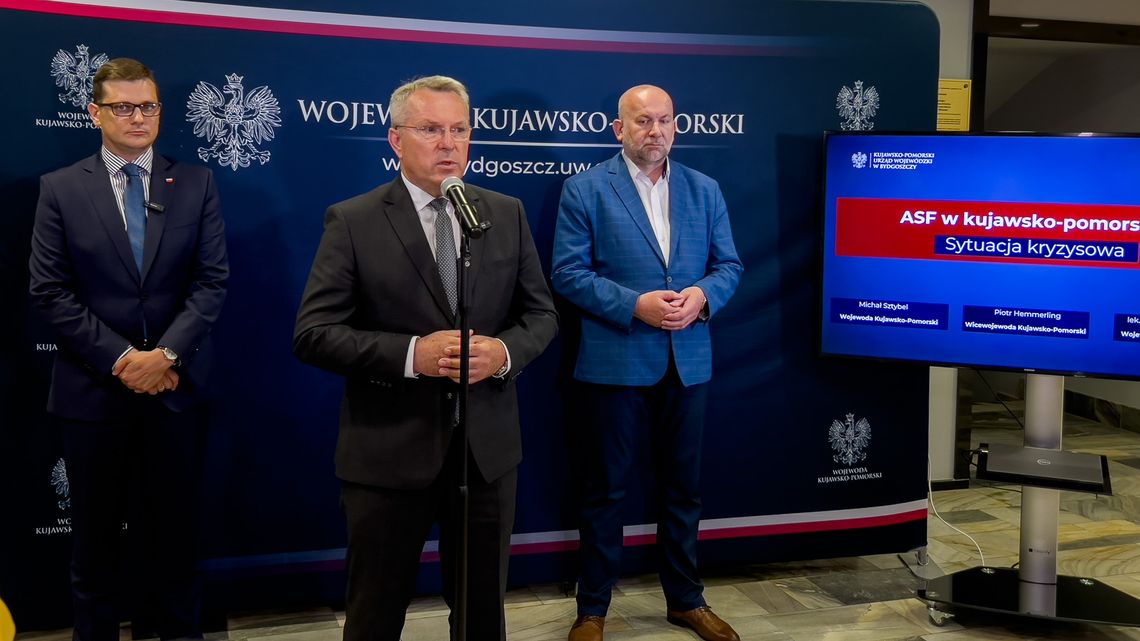 Komunikat prasowy dotyczący wirusa ASF w województwie kujawsko-pomorskim