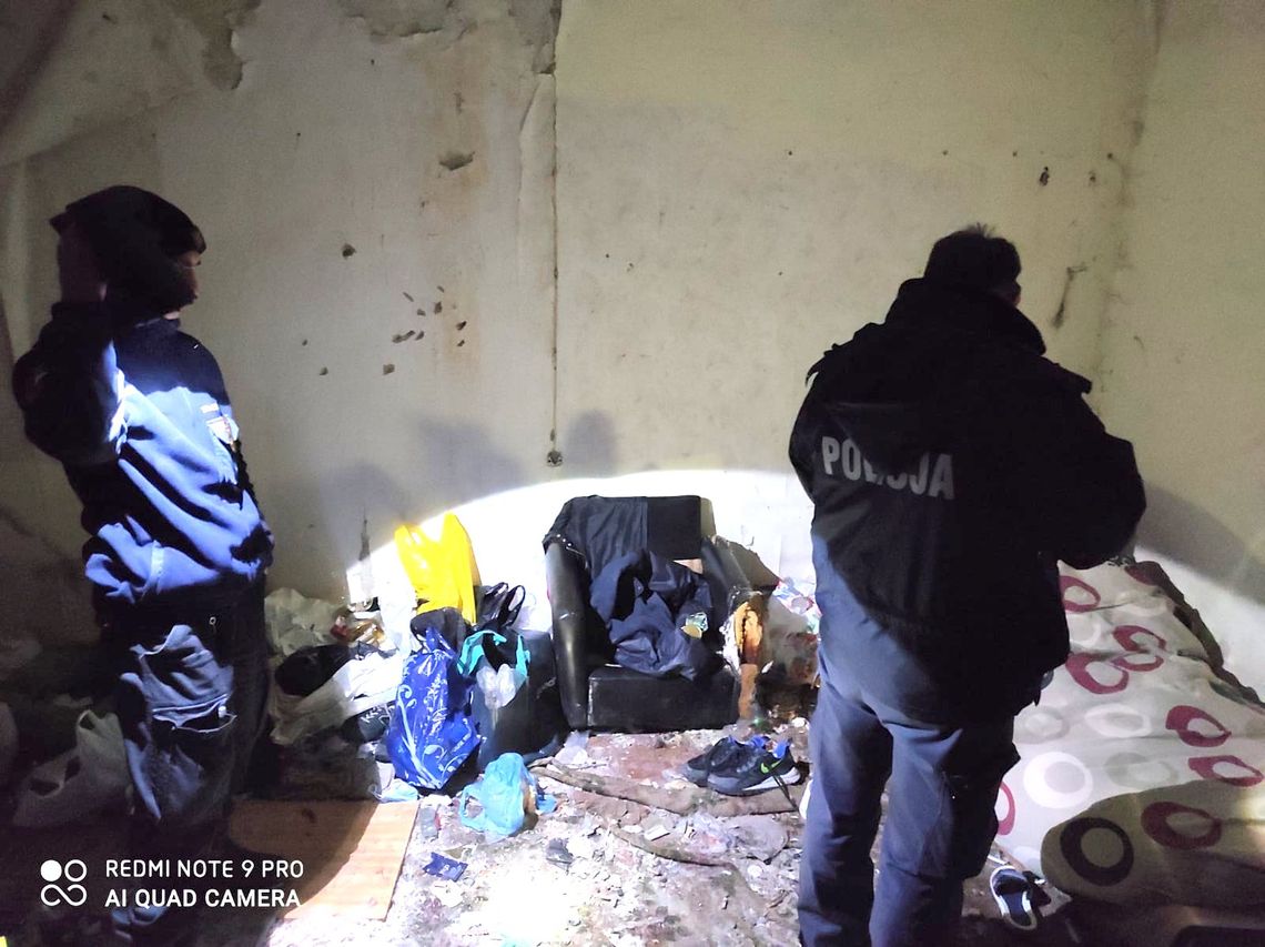 Kontrole miejsc przebywania bezdomnych w Bydgoszczy 