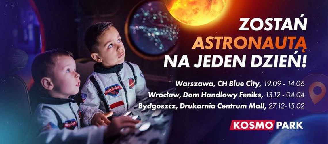 Kosmopark w Bydgoszczy: Interaktywna wystawa nauki i doświadczeń w Drukarni Centrum Mall