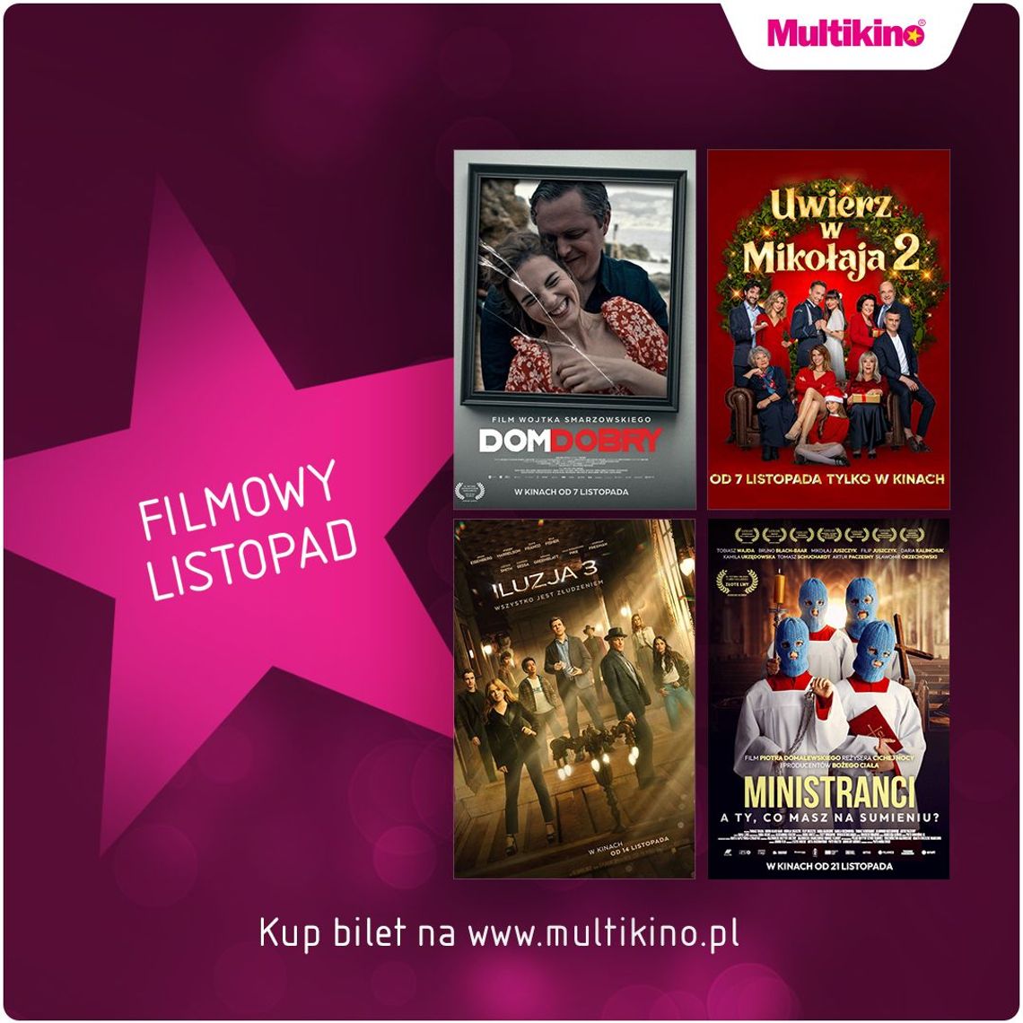 Nowe filmy, wielkie emocje i świąteczny nastrój  – listopad w kinach sieci Multikino