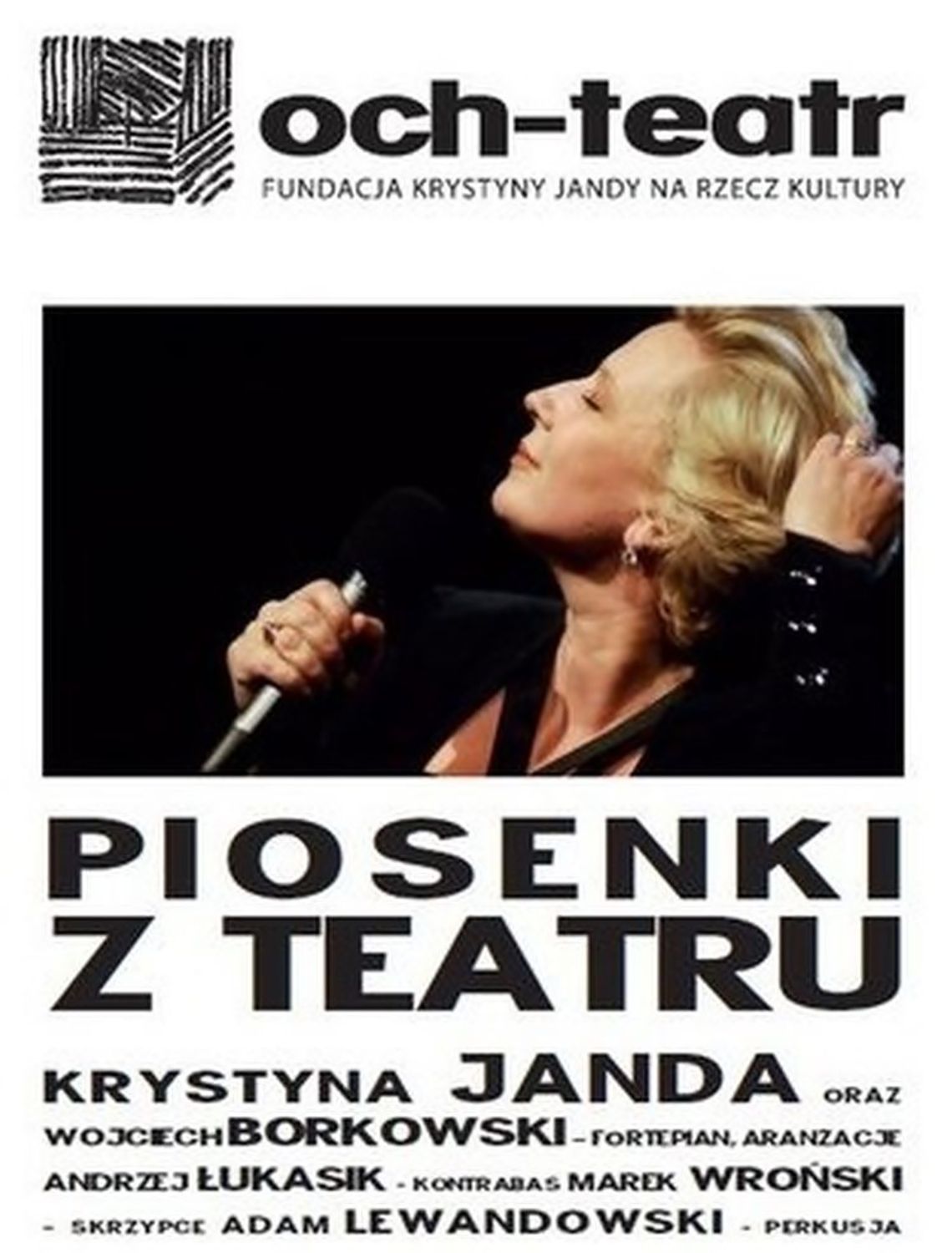 "Piosenki z teatru" przy Operze Nova zaśpiewa Krystyna Janda 