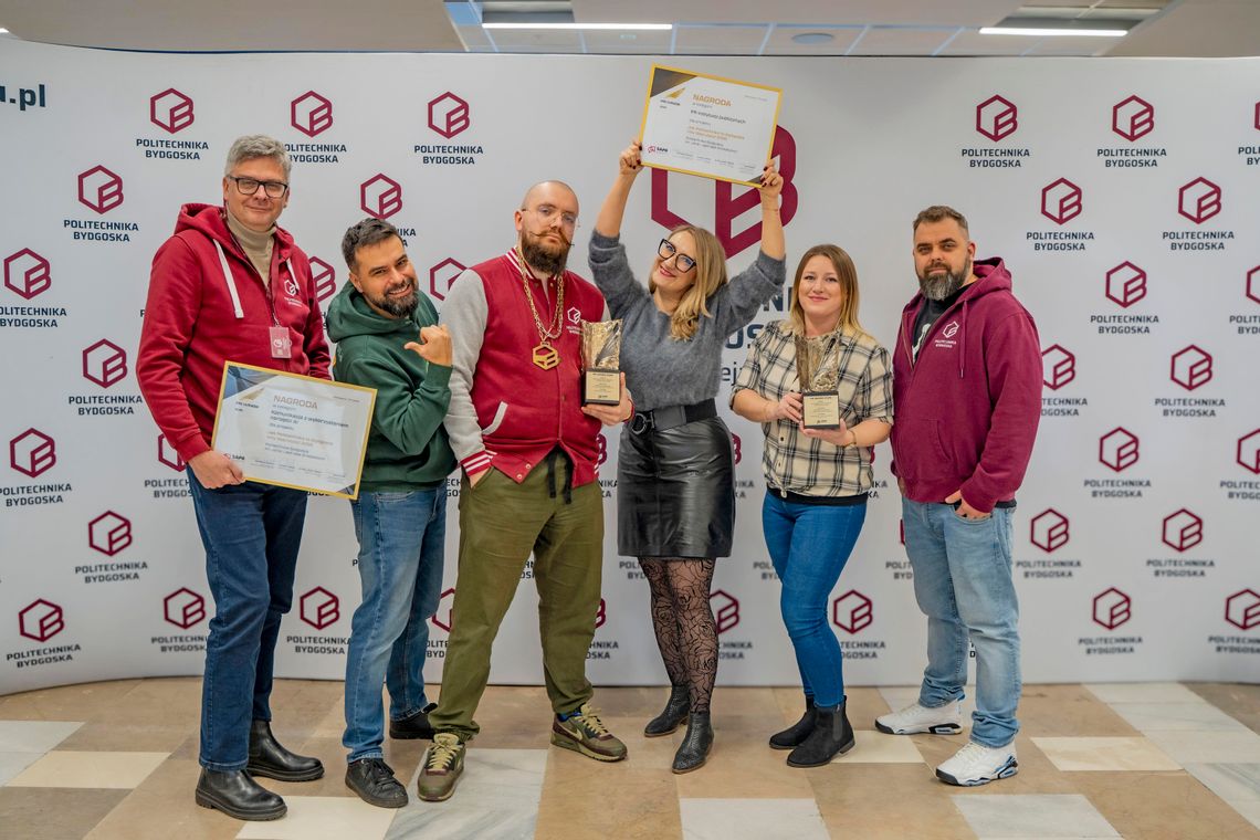 Politechnika Bydgoska z dwiema nagrodami w prestiżowym konkursie PR Wings 2025 Politechnika Bydgoska z dwiema nagrodami w prestiżowym konkursie PR Wings 2025