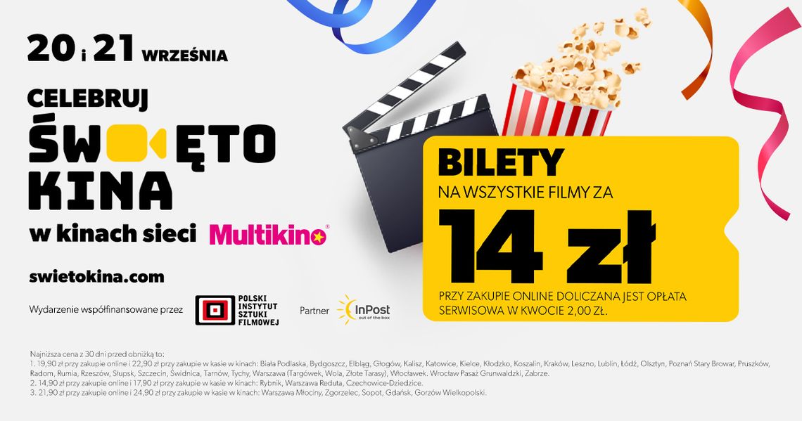Święto Kina nadchodzi - przez dwa dni bilety na seanse w Multikinie Bydgoszcz tylko za 14 zł