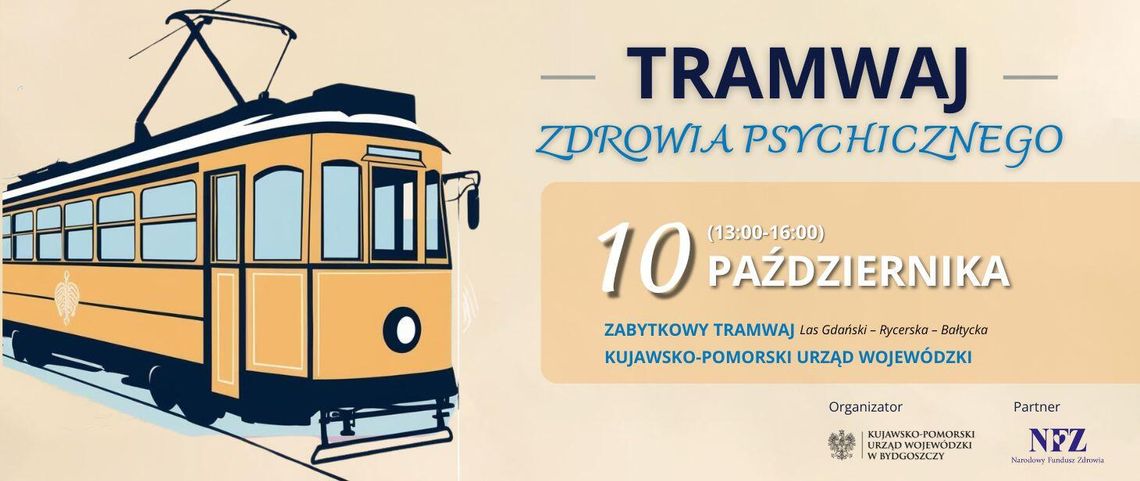 Tramwaj Zdrowia Psychicznego 10 października wyjedzie na ulice Bydgoszczy