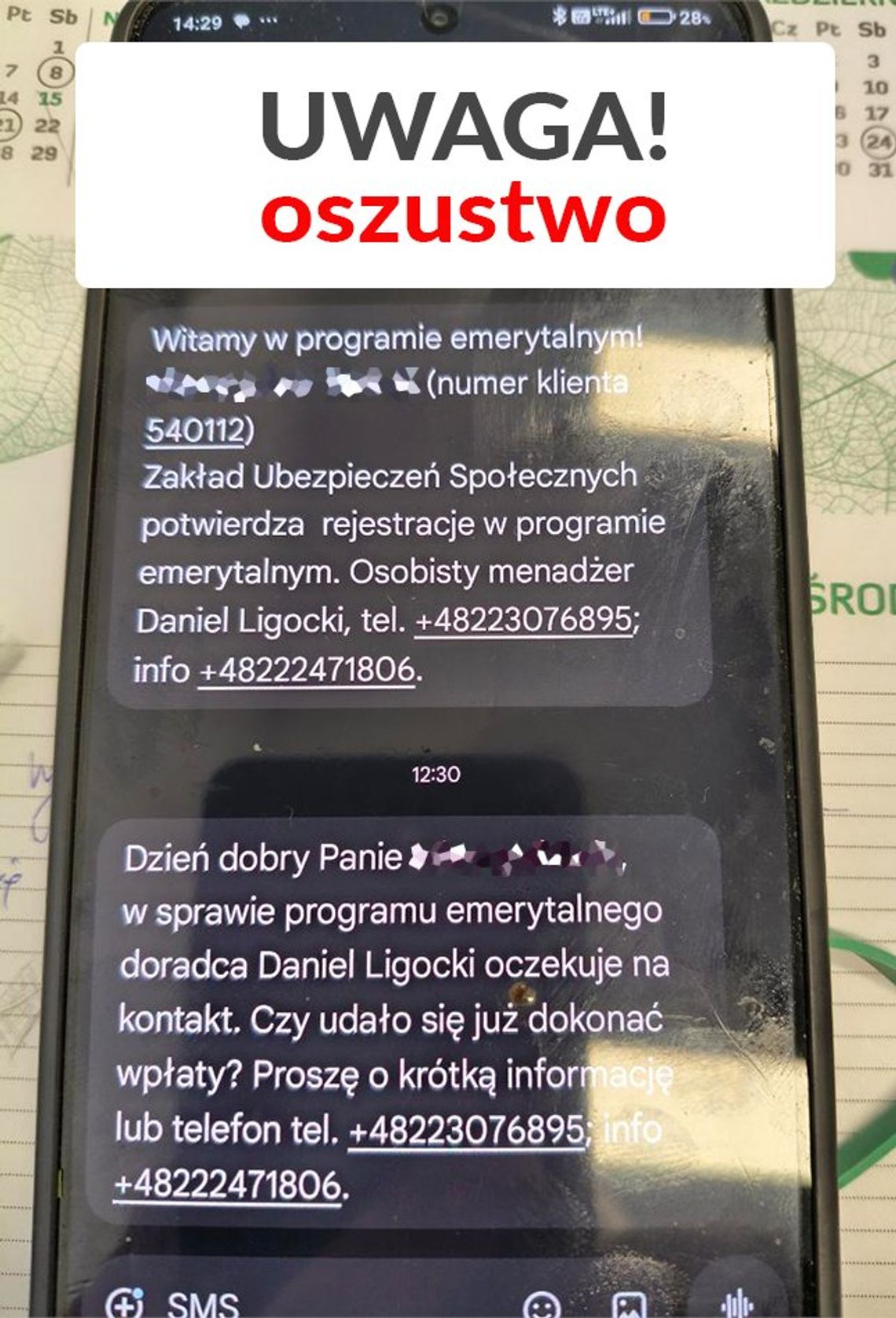 Uwaga na kolejne oszustwo "na ZUS". Seniorzy na celowniku przestępców