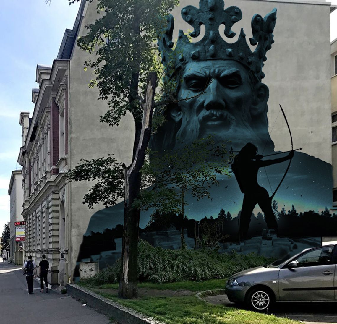 Wiadomo już, jak będzie wyglądał Mural z królem Kazimierzem Wielkim
