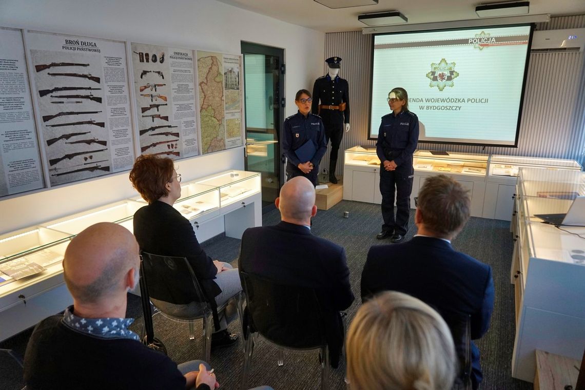 Wizyta przedstawicieli szwedzkiej prokuratury w Komendzie Wojewódzkiej Policji w Bydgoszczy